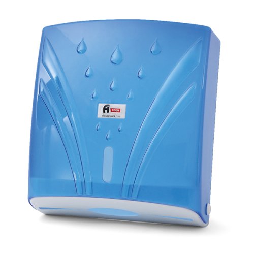 A Form Z Katlı Havlu Aparatlı 300'lü Şeffaf Mavi